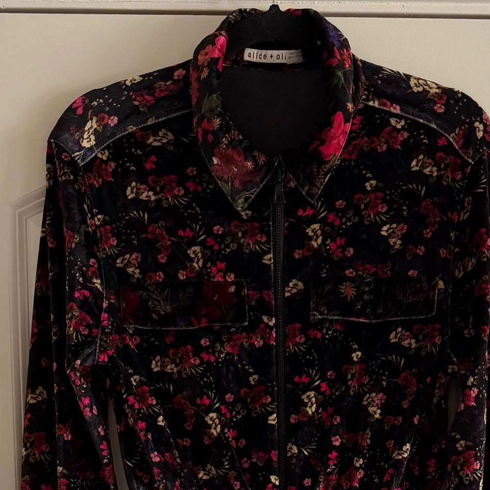 Alice + Olivia Danae Jumpsuit - Velvet Floral - SZ:6